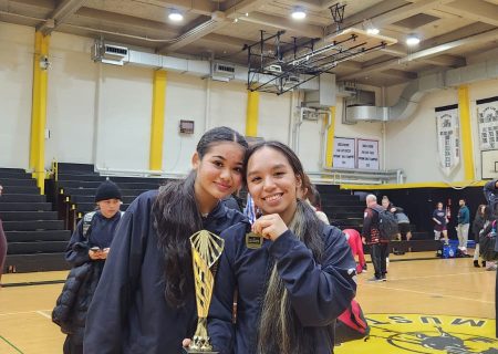 L-R Maria Paulino (junior) and Torie Rapadas (senior)